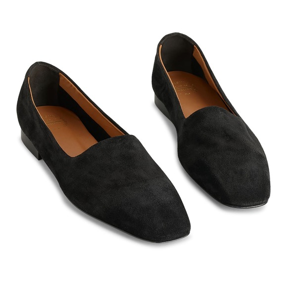 ATP Atelier Shoes - ATP Atelier Andrano Black Suede Ballet Loafers Size 37
